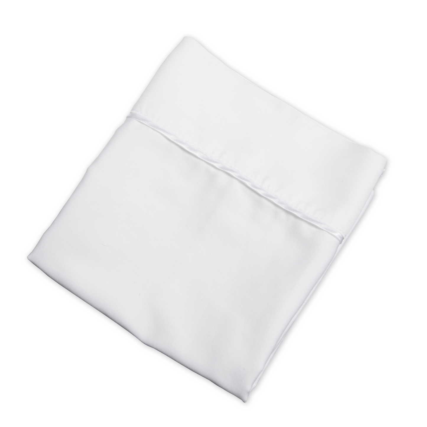 
                  
                    Nollapelli single white pillowcase with bead of white satin trim
                  
                